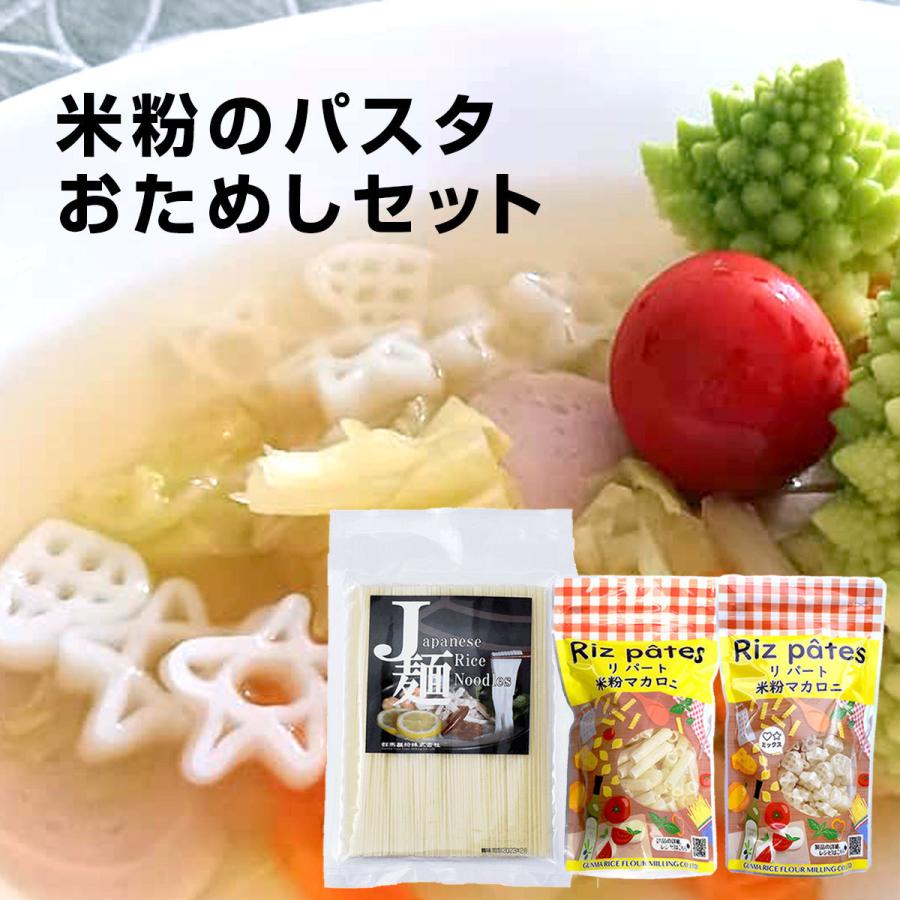 米粉のパスタ おためしセット 米粉麺 米粉マカロニ グルテンフリー 国産米麺 乾麺 米粉 米麺 国産  ヘルシー 小麦粉不使用