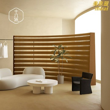 【可摺疊移動】紙屏風 隔斷牆 辦公室隔斷 移動隔斷 摺疊屏風 展會隔斷 商用隔檔 輕孔風琴設計 環保紙藝 靈活分區