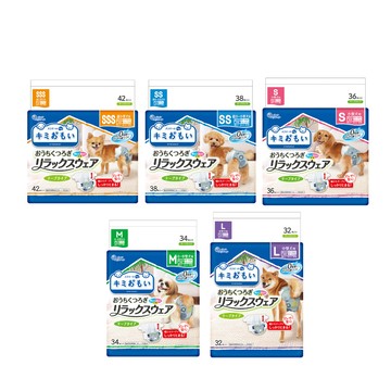 禮貌帶/生理褲 日本大王 Kimiomoi 黏貼型尿布SSS-L (狗尿布 公母狗 寵物尿布)
