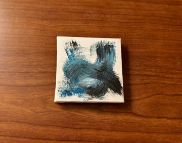 迷你掛畫/壓克力水彩畫/刷痕畫/抽象畫/無框畫