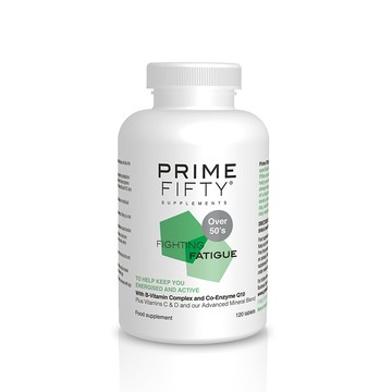 Fighting Fatigue By Prime Fifty - 120 Supplements - Energy Supplement For The Over 50s