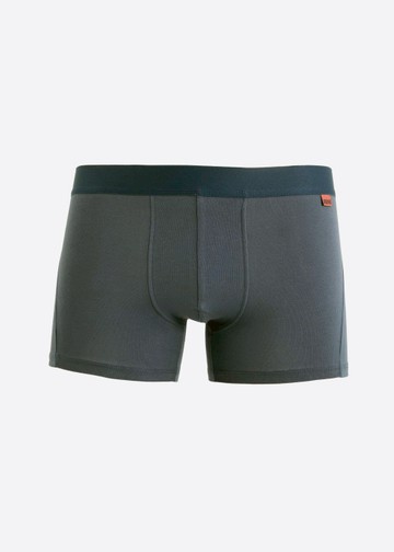 男款_Freedom．短版變化平口內褲(夜海藍-橘夾標)