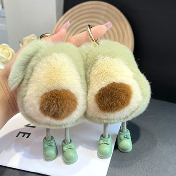 𝑳𝒖𝒄𝒌𝒚 𝒑𝒂𝒄𝒌✨包包吊飾【牛油果】毛絨掛件汽車鑰匙扣掛件ins網紅小衆掛飾禮物包包掛件