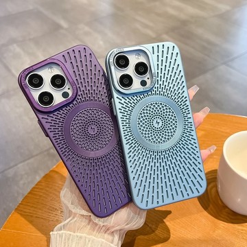 新款 蜂窩散熱殼 磁吸無線充 適用 iPhone 15 12 11 13 14 保護殼 一體散熱 防摔殼