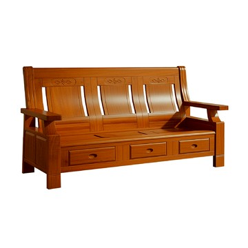 ASSARI-王安石全實木三人座沙發