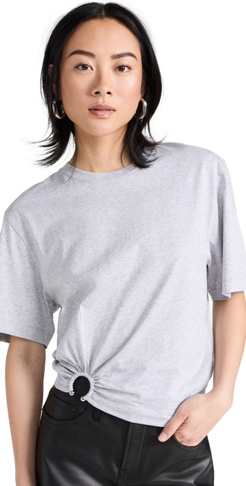 rabanne T-Shirt with Piercing Grey S