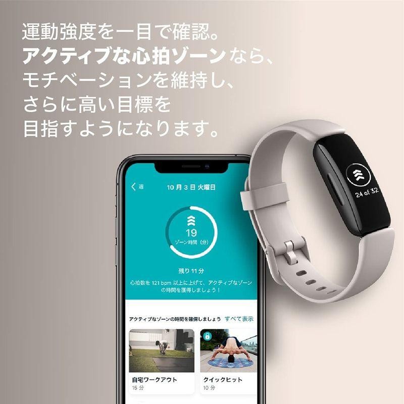 Fitbit Inspire2 フィットネストラッカー Black ブラック L/Sサイズ