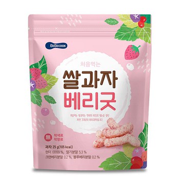 韓國【BEBECOOK】寶膳 幼兒米棒-綜合莓果(25g)