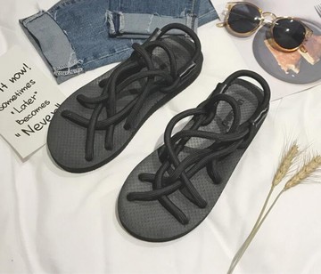 FINDSENSE品牌 男 時尚 潮 休閒 麻繩 涼鞋拖鞋 沙滩拖鞋