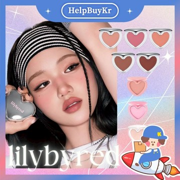new！銀盒愛心慕斯【搬運工】lilybyred 甜心腮紅慕斯 愛心腮紅 腮紅 單色腮紅 腮紅餅 韓國代購
