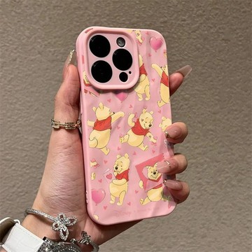褶皺款維尼熊適用蘋果17手機殼iphone16promax防摔15/14/13/防摔