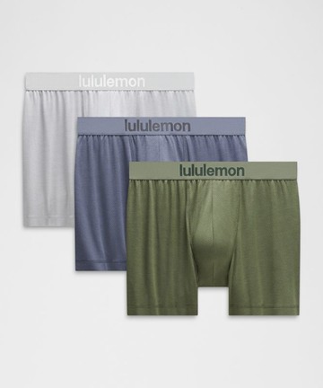 Always In Motion Mesh Boxer Brief 5" 3 Pack Size XS