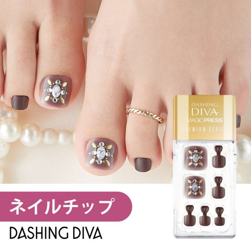 セール定価 フット用 ネイルチップ マジックプレス DIVA DASHING ネイルチップ/付け爪