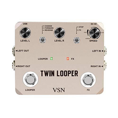 VSN Twin Looper Electric Guitar Effect Pedal Loop Station 11 Types of Play 並行輸入品