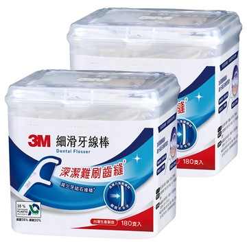3M 細滑牙線棒 ECO新版  180支  2盒