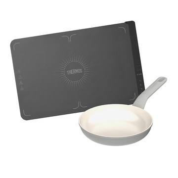 熱銷預購品✨【THERMOS膳魔師】暖暖好食墊+【BergHOFF貝高福】Balance陶瓷塗層不沾鍋單柄平底鍋20cm優惠組