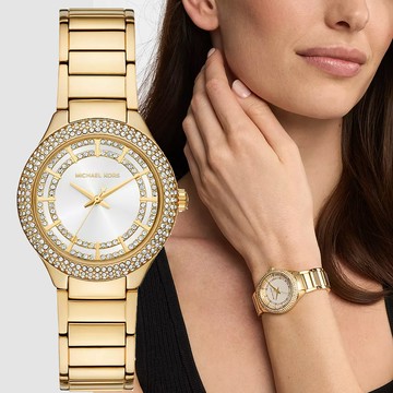 Michael Kors MK Sylvia 時尚晶鑽大三針女錶 手錶-33mm MK4941