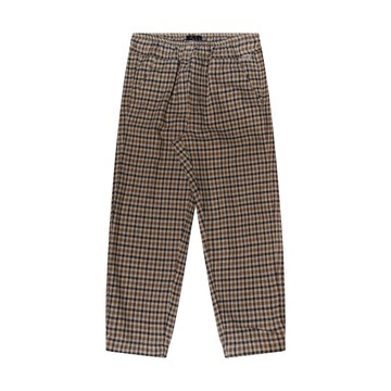 Il Gufo - Blue And Beige Cotton Blend Check Pants