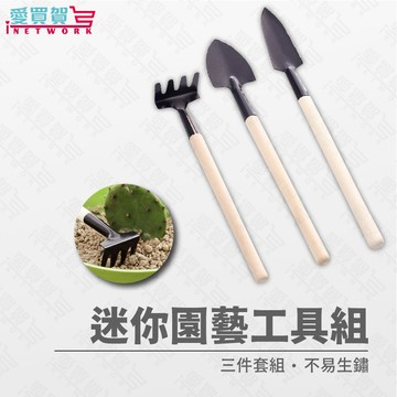 【現貨】多肉植物園藝工具組3件套 植物工具 園藝鏟 植物 鏟子 多肉 耙子 鐵鍬 移植 鬆土 居家園藝 愛買賀
