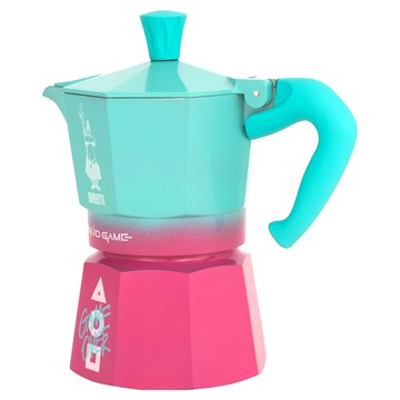 BIALeTTI 拜雷提 魷魚遊戲聯名 經典摩卡壺3杯份 130ml  粉紅色 + 淺綠色  1個