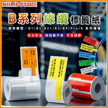 《台灣代理商公司貨》B21S/B21/B21Pro/B1/B3S/B31 線纜標籤紙 精臣原廠 電線貼紙 充電線標示