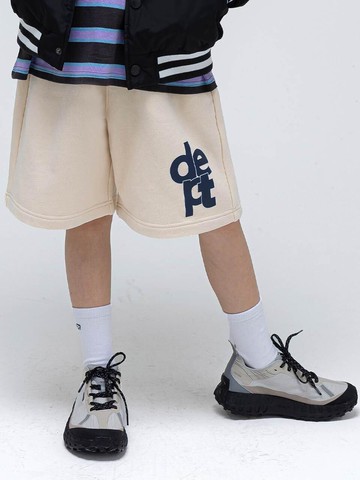 Logo Cotton Elastic Waist Sweat Pants [Ivory]