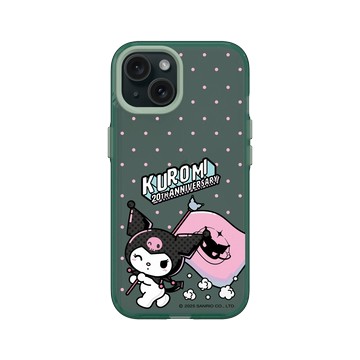 iPhone 15 Clear 憂墨綠 - 三麗鷗-酷洛米20週年 - 酷玩系列-酷洛米