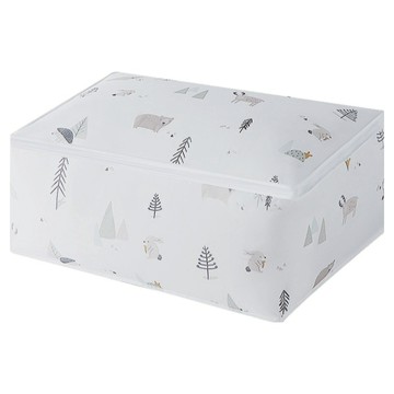 小麥購物 印花方形棉被收納袋 L2040 素雅  幸福的家  1個