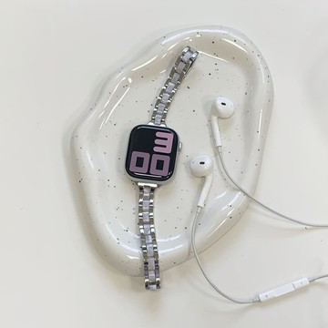 細版質感金屬拼接樹脂 Apple Watch 錶帶