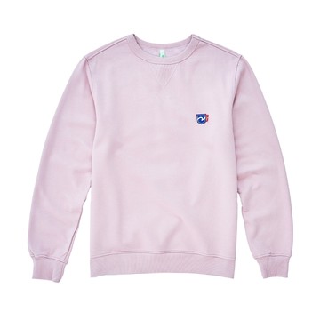 5th STREET｜男裝｜小5繡花口袋厚長袖T恤｜粉紅