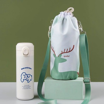 9號倉庫 杯套  束口水杯袋斜挎防水便攜外帶燜燒杯水壺袋保溫杯套手提通用水杯套