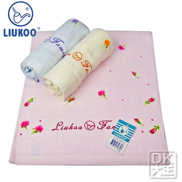 LK679煙斗 薔薇花毛巾 (6條)【DK大王】