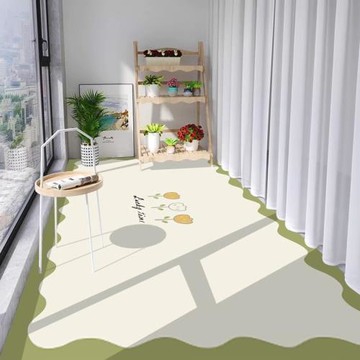 陽臺地墊防水防曬免洗PVC皮革可擦免洗廚房滿鋪防油防滑地墊地毯