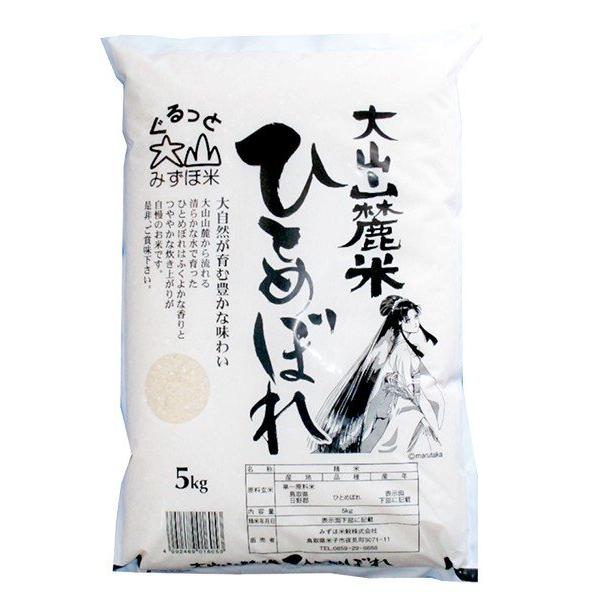 米 新米 5年 ひとめぼれ 5kg 送料無料 （北海道・沖縄・離島地域除く） 鳥取県産 大山山麓米