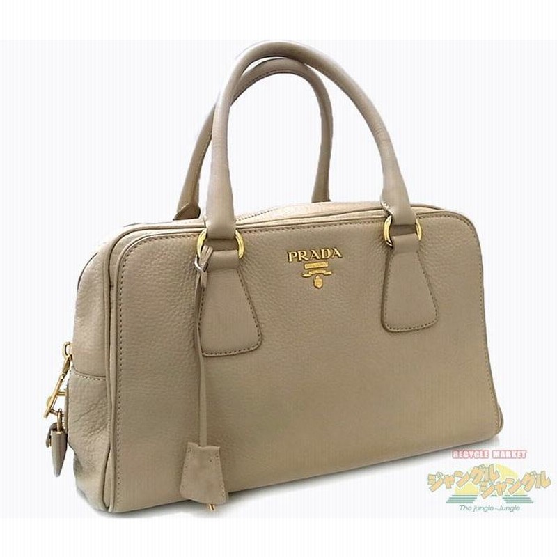 中古】PRADA PRADA トートバッグ レザー ベージュプラダ ハンドバッグ BL0804 | LINEブランドカタログ