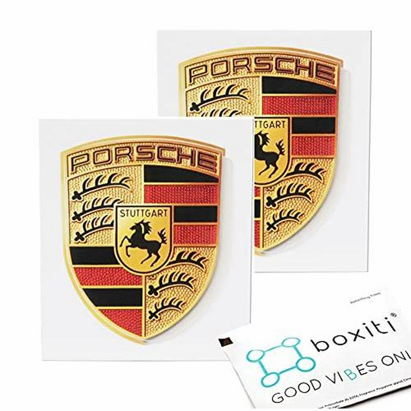 ポルシェ紋章ステッカーロゴ (65mm×53 mm) -GT 3 RS 4.0/GT 2スタイル