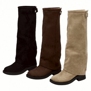 【Grace Gift】長靴 短靴【穿搭利器2way可拆式褲管長靴】3色 35-40號 褲管靴 靴子