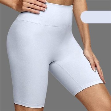 【米蘭精品】現貨+預購 高腰運動褲短褲緊身褲瑜珈褲內搭褲-緊身抗菌萊卡女褲子4色74ky75