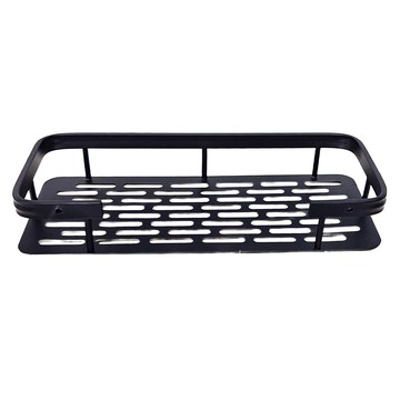 浴室置物架 方形輕薄款  黑色  1個