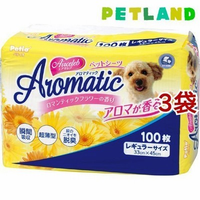 ペティオ エアセレブ アロマティック ペットシーツ レギュラー ( 100枚入*3袋セット )/ ペティオ(Petio)