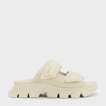 Dash 運動風厚底拖鞋