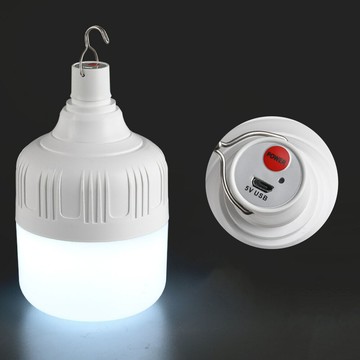 joeki充電燈泡 led燈泡 5段可調燈 燈泡 白光燈泡 擺地攤燈 應急燈 露營燈dz0190