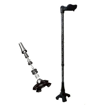 【海夫健康生活館】喜多 台灣專利 第二代 人體工學握把 萬向轉動手杖 (HITO730)