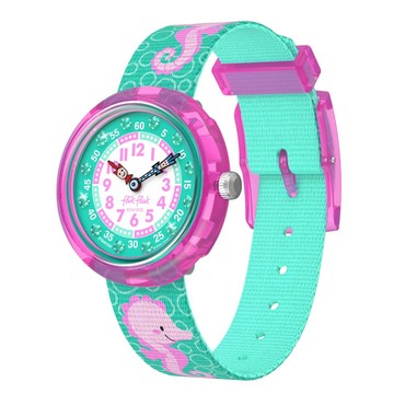 【swatch】BUBBLY SEAHORSE  FlikFlak 兒童手錶 安全防水/瑞士製造 FBNP256 (31.85mm)