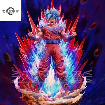 元氣招財  七龍珠模型 CS工作室 界王拳 超藍孫悟空 怒氣爆髮 替換頭 GK鵰像 公仔 擺件 盒裝 禮物