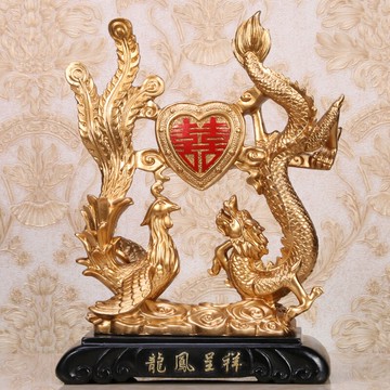 新中式客廳電視櫃軟裝飾品閨蜜結婚禮物送新人創意擺件家居飾品PYJ3 愛尚優品