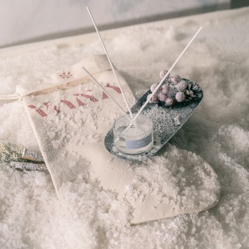 VANA 嚴選限量擴香禮袋-白色聖誕襪