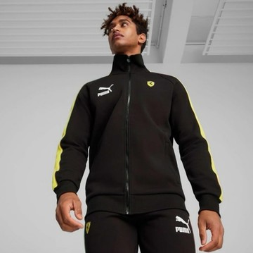 PUMA 外套 車迷系列 T7 黑 法拉利 經典 立領外套 男 62519801