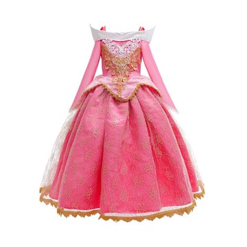 萬圣節睡美人愛洛公主裙中大女童裙禮服女孩生日裙蓬蓬紗洋氣禮服
