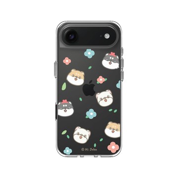 iPhone Air Clear Case（相機按鈕） 透明 - 嗨小強 Hi John - 花花款